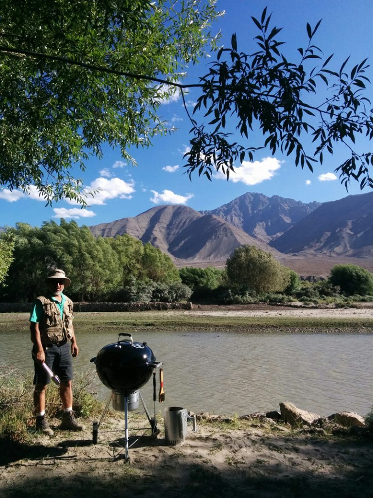 img src="barbecue food in leh ladakh riverside camping.jpeg" alt="weber barbecue grill q3200riverside caravan family holidays campervan camping vacation unique experience leh ladakh india">
