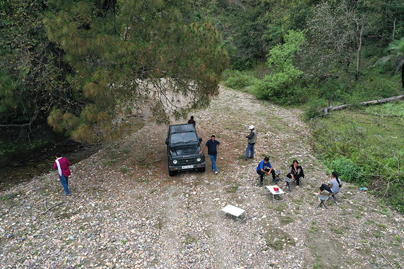 <img src="offbeat family holidays with caravan india.jpeg" alt="offbeat family holidays at in wilderness with caravan RV recreational vehicle campervan overland truck nomadic unique experience pong dam himachal">