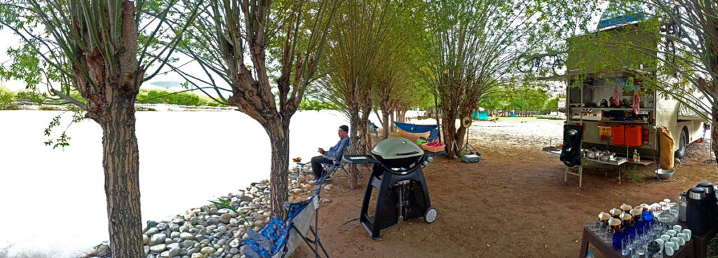 <img src="offbeat riverside caravan campervan camp india.jpeg" alt="soft adventure campervan vacation overlanding holiday onboard overland truck vanlife with weber barbecue grill food experience wilderness at sunset sunrise caravan and campervan for best for family road trip">  