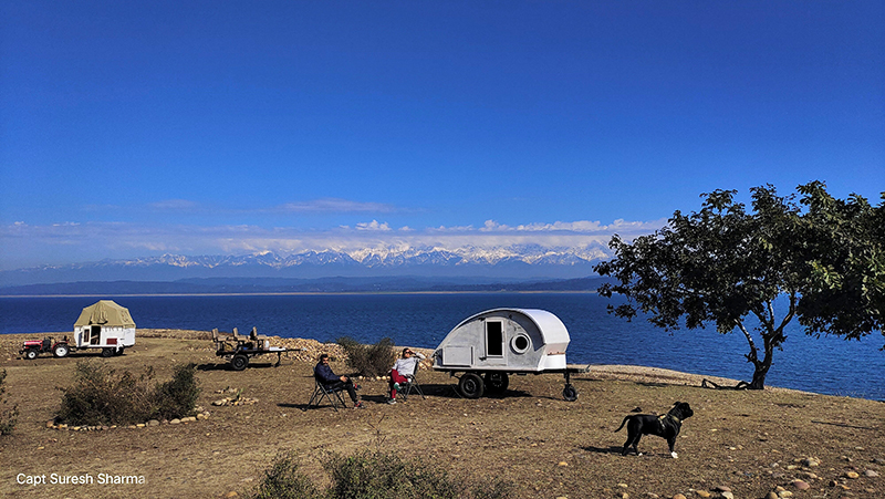 locations nomadic family holidays with campervan pong dam himachal pradesh">