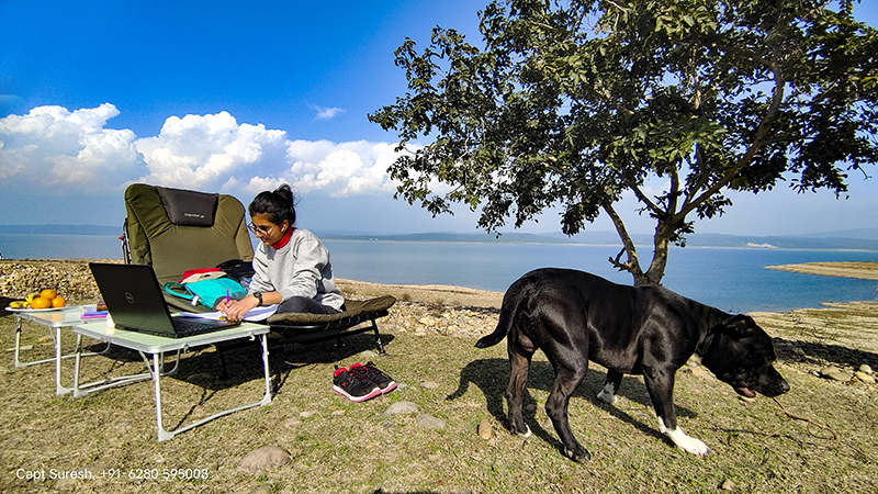best workation staycation most safe for single woman solo girl with comforts caravan camp offbeat locations nomadic and soft adventure holidays with campervan himachal pradesh india.
